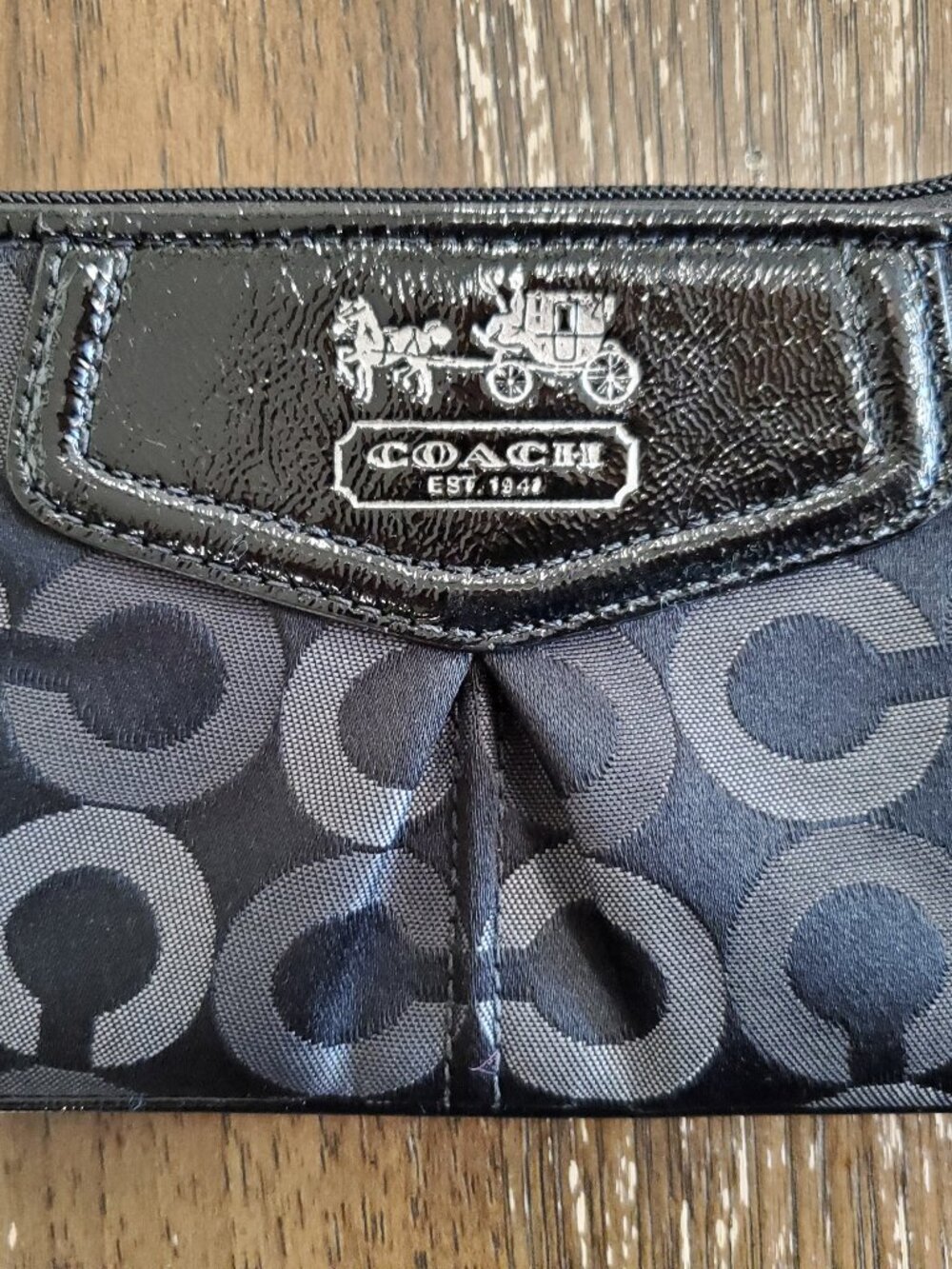 Coach Black Wristlet